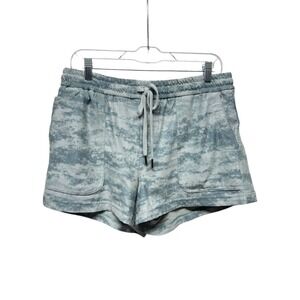 Athleta Light Blue Tie-Dye Athletic Shorts